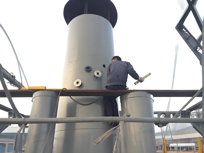 退火爐煙囪氧氣氧化鋯氧含量分析儀安裝現(xiàn)場